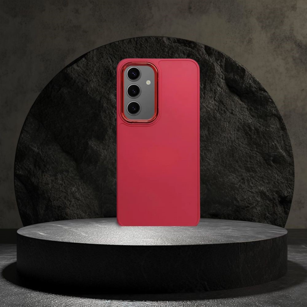 Husa Silicon Soft cu Rama Protectie Lentila Samsung S24 Ultra- Magenta - 1 | YEO